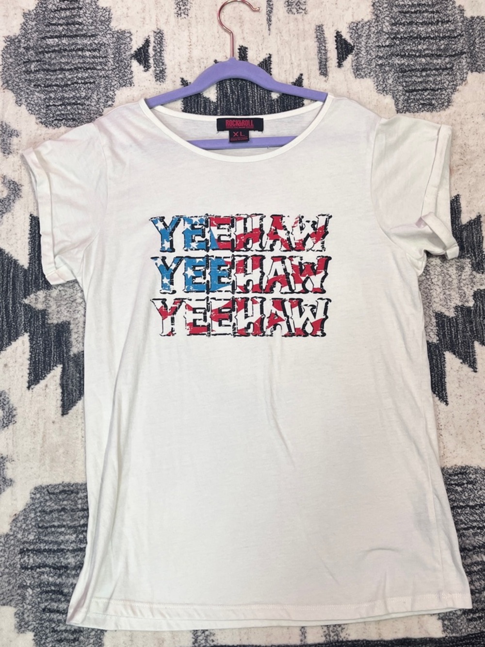 White 'YEEHAW' Graphic Tee